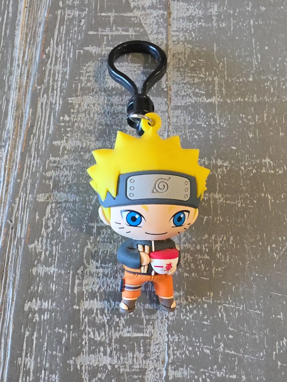 Naruto Uzumaki w/ Ramen Shippuden 3D Figural Bag Clip Keychain Monogram Series 3